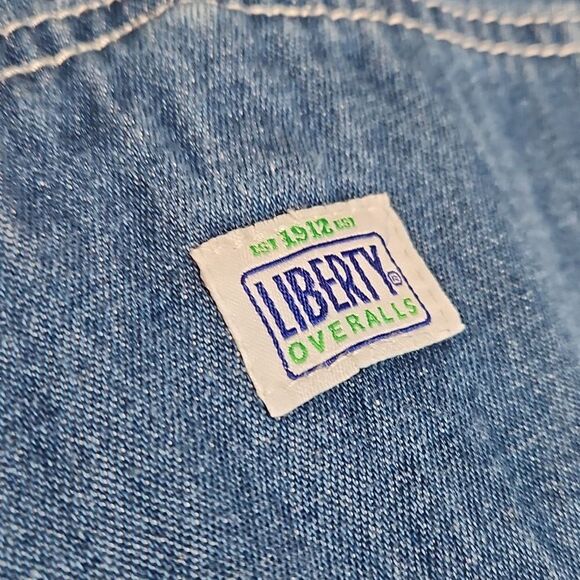 Vintage Liberty Blue Denim Bib Overalls Size 36 - Picture 13 of 15